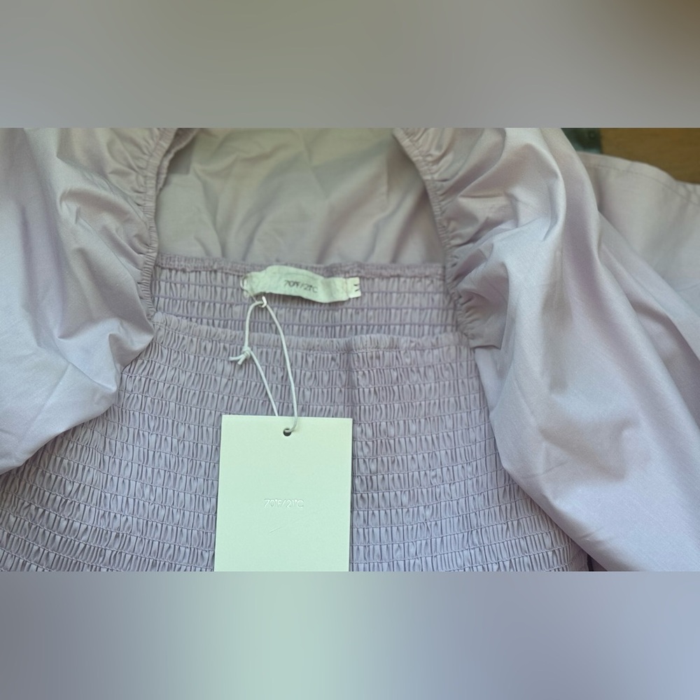 70/21 Tiered Smocked Lavender Women's Dress - Picture 6 of 11